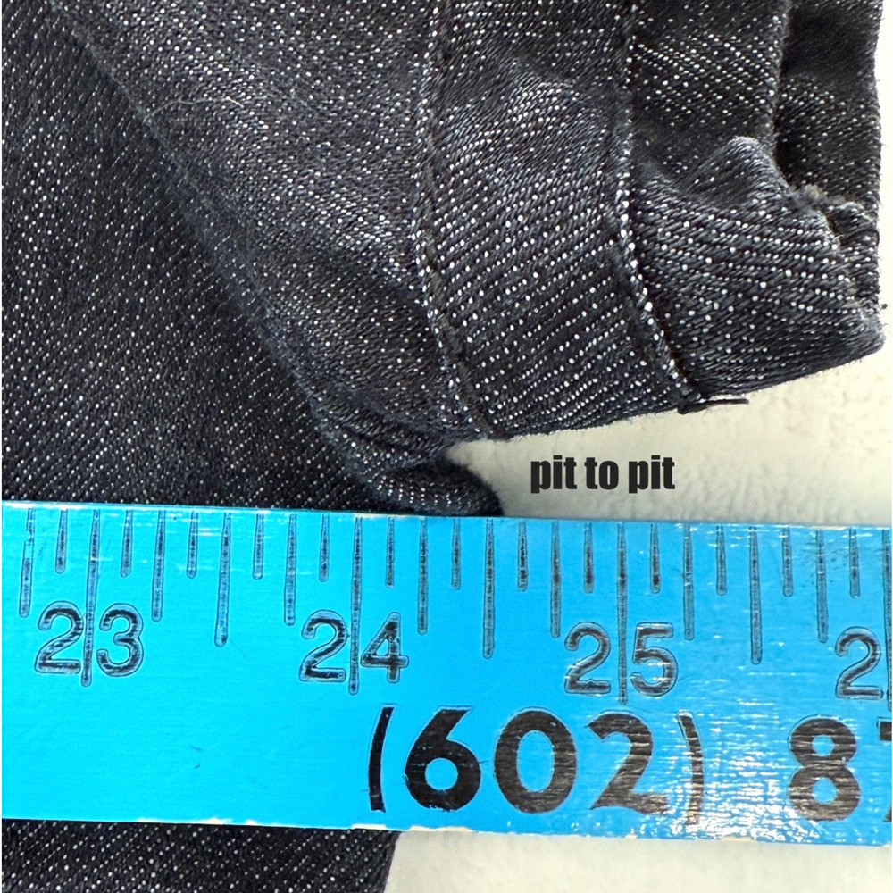 Cato Woman Denim Top Jacket Women's 18/20 Heathered Black Office Wear Workwear - Picture 7 of 8